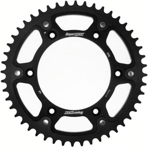 SUPERSPROX ZĘBATKA TYLNA 899 47 STEALTH (STALOWO-ALUMINIOWA) KTM SX/EXC (JTR897.47) KOLOR CZARNY SUPERSPROX