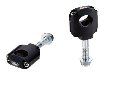 ACCEL MOCOWANIE/PODWYŻKI KIEROWNICY (28,6MM) WYS. 42MM ZE ŚRUBĄ M12 KOLOR CZARNY (BM-37BK28) ACCEL