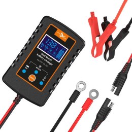 BIKETEC INTELIGENTNA MINI ŁADOWARKA / PROSTOWNIK DO AKUMULATORÓW MOTOCYKLOWYCH, SAMOCHODOWYCH, SKUTEROWYCH I QUAD Z AKCESORIAMI  BIKETEC