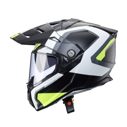 CABERG KASK OFFROAD / TRAIL / ADVENTURE DUOSPORT (DUAL) TANAMI SCRAM Z SZYBKĄ I BLENDĄ KOLOR CZARNY MAT/SZARY/ŻÓŁTY FLUO ROZMIAR CABERG