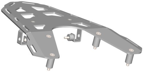 CROSSPRO TYLNY BAGAŻNIK GASGAS ES 700 '22-'24, SM 700 '22-'24, KTM 690 ENDURO R , SMC R '20-'25 KOLOR CZARNY CROSSPRO