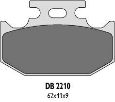 DELTA BRAKING KLOCKI HAMULCOWE KH152, KH152/2 - ZASTĘPUJĄ DB2210MX-N ORAZ DB2210QD-N DELTA BRAKING