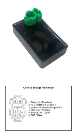 DZE MODUŁ ZAPŁONU CDI HONDA NX 650 DOMINATOR '88-'91 (30410-MN9-791; 30410-MN9-790) DZE ELEKTRYKA