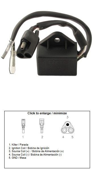 DZE MODUŁ ZAPŁONU CDI POLARIS 250R/ES TRAIL BOSS '88 (3083910) DZE ELEKTRYKA