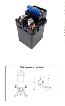DZE PRZEKAŹNIK ROZRUSZNIKA YAMAHA FZ 16 (160); FZ 25 (250) (54B-H1940-01; 21C-H1940-00) (150A) DZE ELEKTRYKA