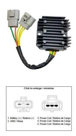DZE REGULATOR NAPIĘCIA BENELLI TNT 250; TRK 250; BN 250; (299066080010; 29906N490000) DZE ELEKTRYKA