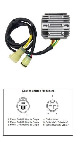 DZE REGULATOR NAPIĘCIA HONDA TRX 350 FOUR TRAX '86-'92 (31600-HA7-921) DZE ELEKTRYKA