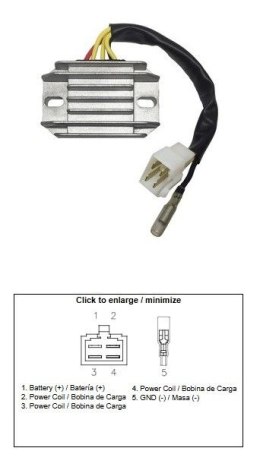 DZE REGULATOR NAPIĘCIA SUZUKI LT 230 QUAD RUNNER '87-'93 (32800-35B00) DZE ELEKTRYKA