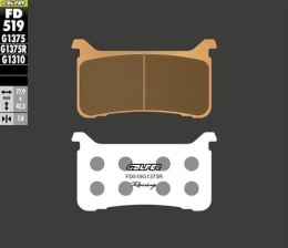 GALFER KLOCKI HAMULCOWE KH700 SPIEK METALICZNE (ZŁOTE) SPORT RACING PRZÓD HONDA CBR 600RR '18-; VFR 800 '17-; CROSSRUNNER 800X ' GALFER