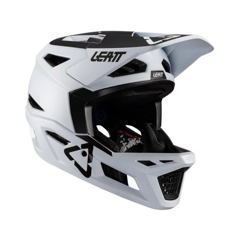 LEATT KASK ROWEROWY MTB GRAVITY 4.0 V24 HELMET WHITE KOLOR BIAŁY ROZMIAR XL (61-62 cm) LEATT