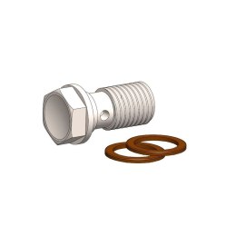 MOTO-MASTER ŚRUBA KRÓTKA BANJO BOLT M10X1,25 Z PODKŁADKAMI MOTO-MASTER