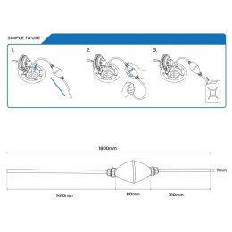 OXFORD 09/2025 POMPKA / SYFON DO SPUSZCZANIA PALIWA, ODPOWIETRZANIA OXFORD