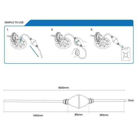 OXFORD 09/2025 POMPKA / SYFON DO SPUSZCZANIA PALIWA, ODPOWIETRZANIA OXFORD