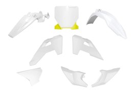RACETECH (RTECH) KOMPLET PLASTIKÓW HUSQVARNA TC 85 '25 KOLOR OEM BIAŁY / ŻÓŁTY RACETECH