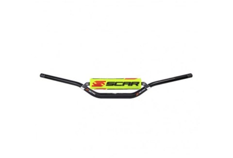 SCAR RACING KIEROWNICA Z POPRZECZKĄ 28,6MM MODEL STEWART/VILLOPOTO KOLOR CZARNY GĄBKA CZARNY/ŻÓŁTY FLUO SCAR