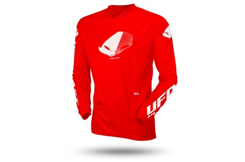 UFO KOSZULKA RADIAL DZIECIĘCA / JUNIOR / KID CROSS KOLOR CZERWONY ROZMIAR XXXS - KOLEKCJA 2025 UFO
