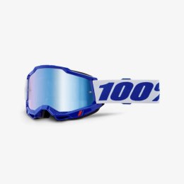 100 PROCENT GOGLE ACCURI 2 BLUE - MIRROR BLUE LENS - KOLOR NIEBIESKI/BIAŁY SZYBKA NIEBIESKIE LUSTRO 100 PROCENT
