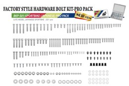 ACCEL KOMPLET ŚRUB, NAKRĘTEK, PODKŁADEK, KOŁKÓW I ZAWLECZEK DO MOTOCYKLI SZOSOWYCH JAPOŃSKICH (221 ELEMENTÓW) ACCEL