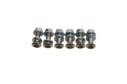 ACCEL KOMPLET ŚRUB ZĘBATKI TYLNEJ Z NAKRĘTKAMI (6 SZT.) M8 X 1,25 X 27MM ACCEL