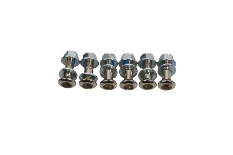 ACCEL KOMPLET ŚRUB ZĘBATKI TYLNEJ Z NAKRĘTKAMI (6 SZT.) M8 X 1,25 X 27MM ACCEL