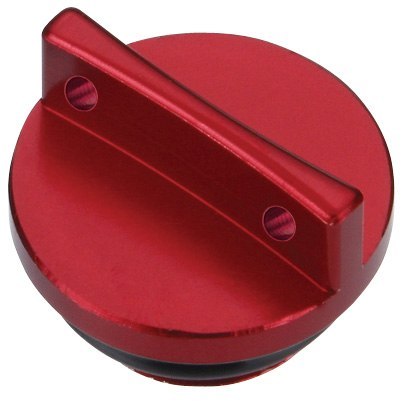 ACCEL KOREK WLEWU OLEJU HONDA CRF 250R/X`04-18, CRF 450R/X`05-18 KOLOR CZERWONY (GWINT M20X2,5) ACCEL