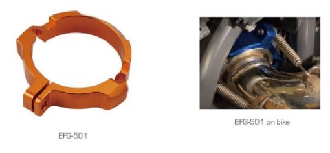 ACCEL WZMOCNIENIE (FLANSZA) WYLOTU WYDECHOWEGO KTM SX/XC/XC-W 250/300 '17-'23, HUSQVARNA TC/TE/TX 250/300 '17-'23, GAS GAS EC 25 ACCEL