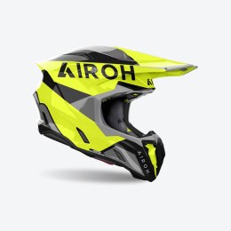 AIROH PROMOCJA KASK CROSS / ENDURO / ATV / QUAD TWIST 3 KING KOLOR SZARY/CZARNY/ŻÓŁTY FLUO ROZMIAR L AIROH