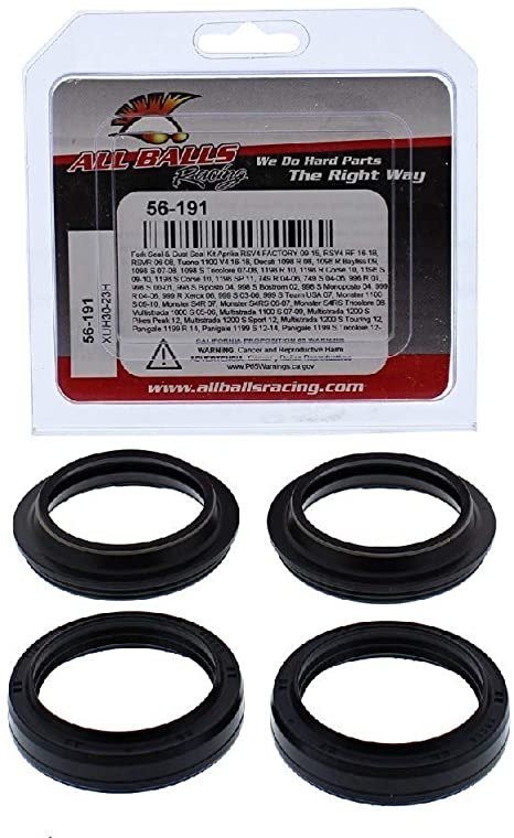 ALL BALLS KOMPLET USZCZELNIACZY OLEJOWYCH I PYŁOWYCH APRILIA RSV4, TUONO 1100, DUCATI 1098/1198/749, MONSTER 1100/S4RS, MULTISTR ALL BALLS