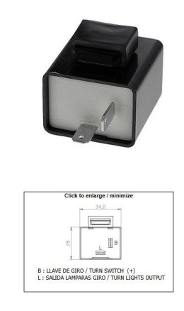 DZE PRZERYWACZ KIERUNKOWSKAZÓW SUZUKI (6V) (38610-H23450H-000) DZE ELEKTRYKA