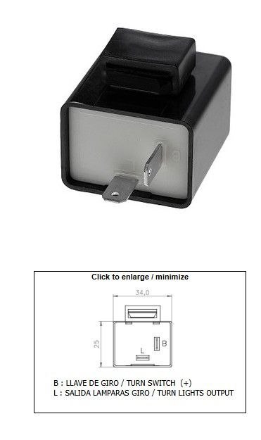 DZE PRZERYWACZ KIERUNKOWSKAZÓW SUZUKI (6V) (38610-H23450H-000) DZE ELEKTRYKA