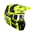 LEATT KASK MOTO 3.5 V24 (+GOGLE VELOCITY 4.5 GRATIS) HELMET KIT CITRUS KOLOR CZARNY/ŻÓŁTY FLUO ROZMIAR L (59-60 cm) LEATT