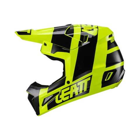 LEATT KASK MOTO 3.5 V24 (+GOGLE VELOCITY 4.5 GRATIS) HELMET KIT CITRUS KOLOR CZARNY/ŻÓŁTY FLUO ROZMIAR L (59-60 cm) LEATT