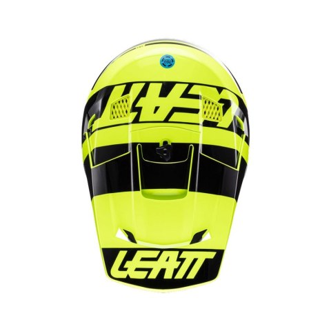 LEATT KASK MOTO 3.5 V24 (+GOGLE VELOCITY 4.5 GRATIS) HELMET KIT CITRUS KOLOR CZARNY/ŻÓŁTY FLUO ROZMIAR L (59-60 cm) LEATT