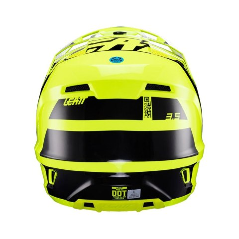 LEATT KASK MOTO 3.5 V24 (+GOGLE VELOCITY 4.5 GRATIS) HELMET KIT CITRUS KOLOR CZARNY/ŻÓŁTY FLUO ROZMIAR L (59-60 cm) LEATT