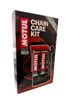 MOTUL CHAIN CARE KIT ZESTAW DO CZYSZCZENIA ŁAŃCUCHA (SPRAY C1+SPRAY C2+SZCZOTKA) MOTUL