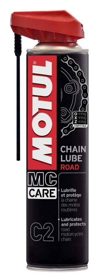 MOTUL CHAIN CARE KIT ZESTAW DO CZYSZCZENIA ŁAŃCUCHA (SPRAY C1+SPRAY C2+SZCZOTKA) MOTUL