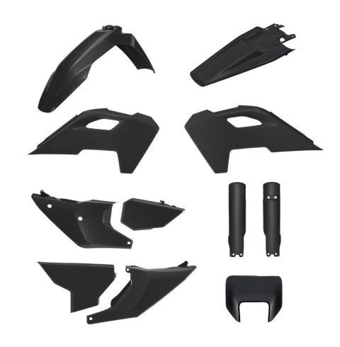 POLISPORT KOMPLET PLASTIKÓW (FULL KIT) HUSQVARNA TE/FE TPI '24-'25 W ZESTAWIE OSŁONA LAMPY PRZEDNIEJ I OSŁONY AMORTYZATORÓW KOLO POLISPORT