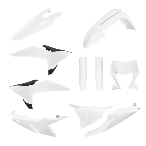 POLISPORT KOMPLET PLASTIKÓW (FULL KIT) KTM EXC/EXC-F/XC-W/XC-WF TBI '26 W ZESTAWIE OSŁONA LAMPY ORAZ OSŁONY AMORTYZATORÓW KOLOR  POLISPORT