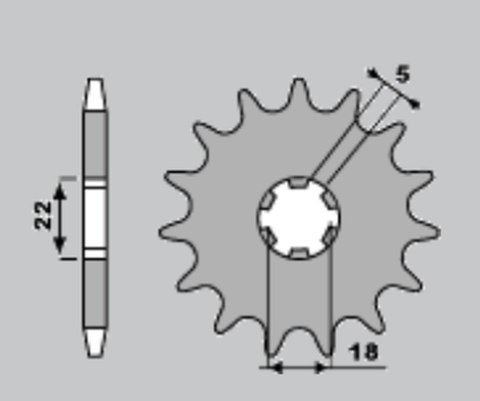 ZĘBATKA PRZEDNIA (A4250416150) 423/13z. - WYPRZEDAŻ WYPRZEDAŻOWE MARKI