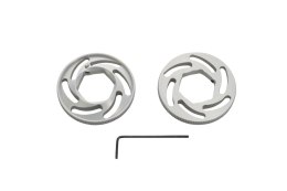 ZIPSER POKRĘTŁA REGULACJI SPRĘŻYN PRZEDNIEGO ZAWIESZENIA 22MM SREBRNA - WYPRZEDAŻ ZIPSER