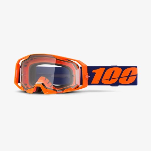 100 PROCENT GOGLE ARMATIC NEON ORANGE - CLEAR LENS - KOLOR POMARAŃCZOWY/FIOLETOWY SZYBA PRZEŹROCZYSTA 100 PROCENT