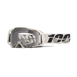 100 PROCENT GOGLE ARMATIC PITCH - CLEAR LENS - KOLOR SZARY/CZARNY SZYBA PRZEŹROCZYSTA 100 PROCENT