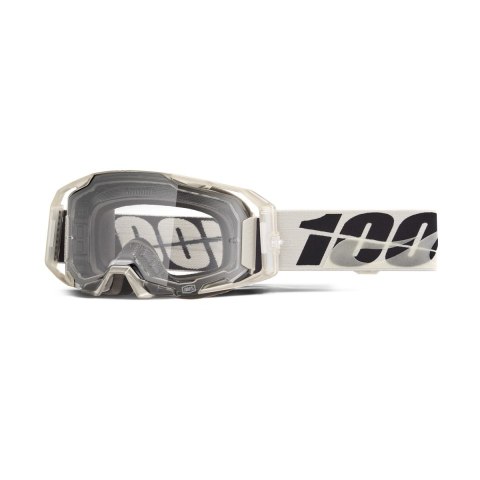 100 PROCENT GOGLE ARMATIC PITCH - CLEAR LENS - KOLOR SZARY/CZARNY SZYBA PRZEŹROCZYSTA 100 PROCENT