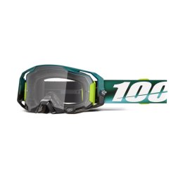 100 PROCENT GOGLE ARMATIC POLARITY - CLEAR LENS - KOLOR ZIELONY/BIAŁY SZYBA PRZEŹROCZYSTA 100 PROCENT
