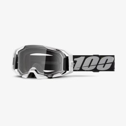 100 PROCENT GOGLE ARMATIC RAPIDRACER - CLEAR LENS - KOLOR SZARY/CZARNY SZYBA PRZEŹROCZYSTA 100 PROCENT