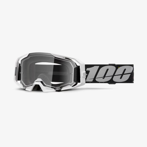 100 PROCENT GOGLE ARMATIC RAPIDRACER - CLEAR LENS - KOLOR SZARY/CZARNY SZYBA PRZEŹROCZYSTA 100 PROCENT