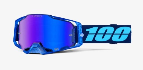 100 PROCENT GOGLE ARMEGA HIPER COUPE - MIRROR BLUE LENS - KOLOR NIEBIESKI SZYBKA NIEBIESKIE LUSTRO 100 PROCENT