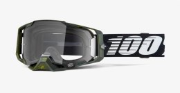 100 PROCENT GOGLE ARMEGA SOLEDAD - CLEAR LENS - KOLOR CZARNY/ZIELONY SZYBKA PRZEŹROCZYSTA 100 PROCENT