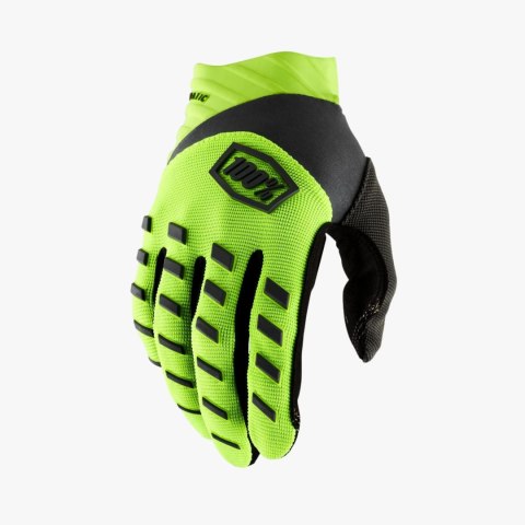 100 PROCENT RĘKAWICE CROSS/ENDURO AIRMATIC FLUO YELLOW/BLACK KOLOR ŻÓŁTY FLUO/CZARNY ROZMIAR S 100 PROCENT