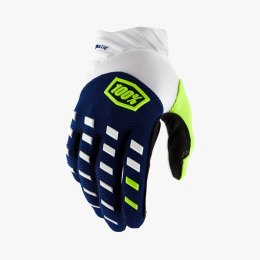 100 PROCENT RĘKAWICE CROSS/ENDURO AIRMATIC NAVY/WHITE KOLOR NIEBIESKI/BIAŁY ROZMIAR S 100 PROCENT